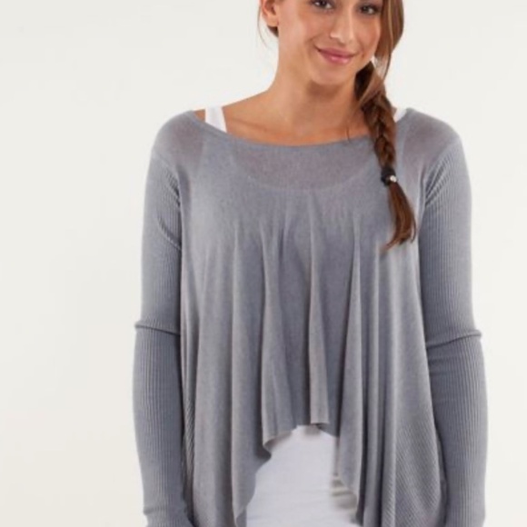 LULULEMON Enlightened Pullover Sweater in Heathered Fossil Sz S - Picture 9 of 10
